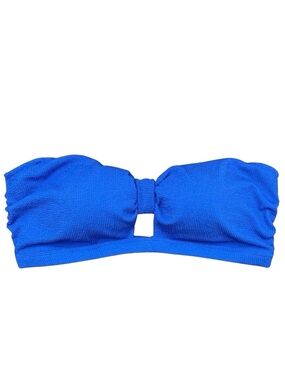 Shade & Shore Textured Bandeau Bikini Top Blue Size 3X (24/26) NWT